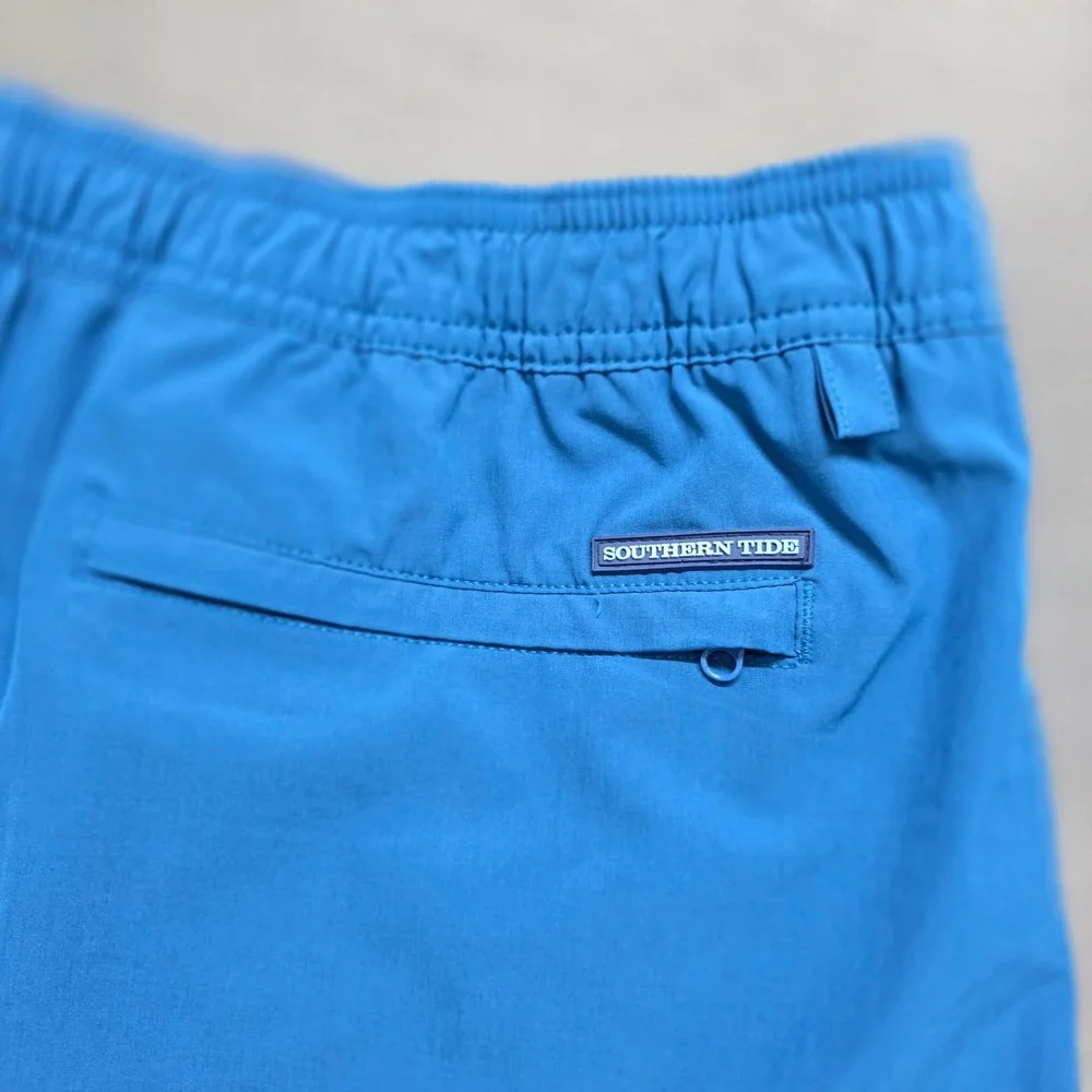 Southern Tide Mens XL Blue Swim Trunks Cocotex‎ Stretch Board Shorts 6 Inch Ins